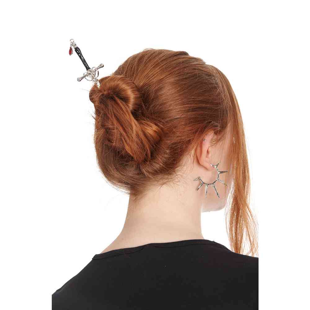 Banned - Dagger Hair sticks - Silver coloured